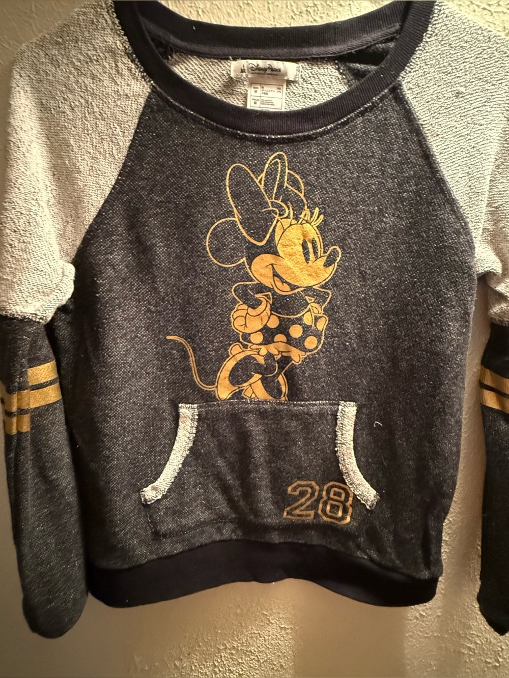 Disney Parks Minnie Sweatshirt in Navy & Gold